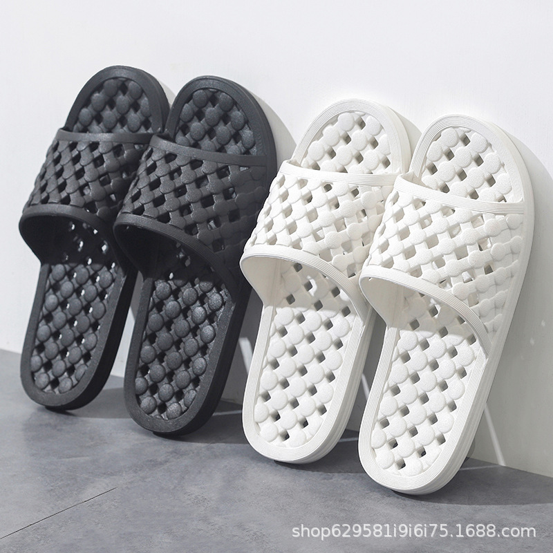 Custom Spa Guest Comfortable White Open Toe Four Season Bathroom Soft Slippers For Hotel Disposable