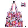Foldable Shopping Bag Reusable Travel Grocery Bag Eco-Friendly Cute Animal Cat Cactus Lemon Printing Supermarket Tote Bag
