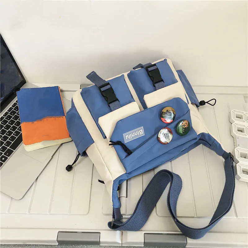 Casual Nylon Crossbody Bag For Men Women Teen Messenger Bag, Student Commuter Single Shoulder Bag For Travel Daily Use