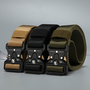 Men Belt Outdoor Hunting Tactical Belt Multi-Function Buckle Nylon Belt High Quality Marine Corps Canvas Belt Plastic Buckle