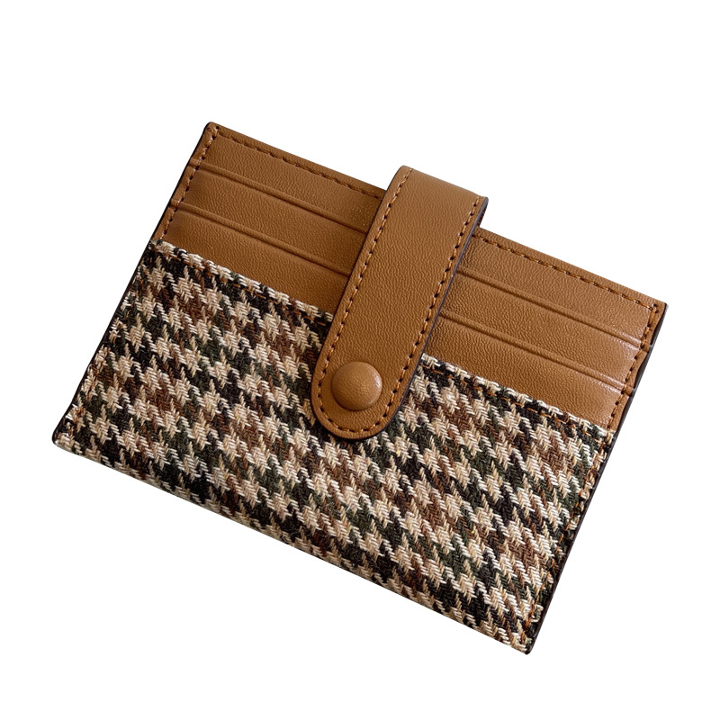 Card Bag Female Compact Ultra-thin Delicate High-end Ins Advanced Sense Niche Design One Piece Certificate Business Wear Fashion
