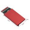 Smart Wallet Card Holder Metal Thin Slim Men Women Wallets Pop Up Minimalist Id Card Case Small Black Purse Wallets for Men