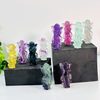 1PC Natural Crystal Rainbow Fluorite Angle Baby Anniversary Children Gift Suprise Carving Polished Energy Wholesale Reiki