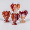 Agate Angel Figurine Mini Gift Crystal Stone Carnelian Angels Healing Office Decor Mascot Good Lucky Chakra Home Decoration
