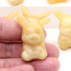1.5" Natural Stone Yellow Jade Cute Cartoon Anime Carved Figure Healing Crystal Fancy Animal Statue Birthday Decor Home Ornament
