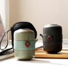 Style Ceramic Teapot Lid Bowl Teacup Handmade Portable Travel Office Tea Set