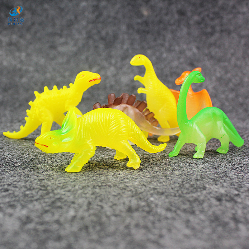 13pcs/lot Mini Dinosaur Model Children's Educational Toys Cute Luminous Simulation Animal Small Figures for Boy Gifts Kids Toys