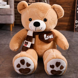 Nice Quality 4 Colors Teddy Bear With Scarf Stuffed Animals Bear Plush Toys Doll Pillow Kids Lovers Birthday Baby Gift