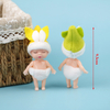 1PC Cute Mini Easter Doll 9CM Easter Elf Doll Baby Elves Doll Movable Arm Leg Doll Toy Easter Rabbit Doll For Children Kids