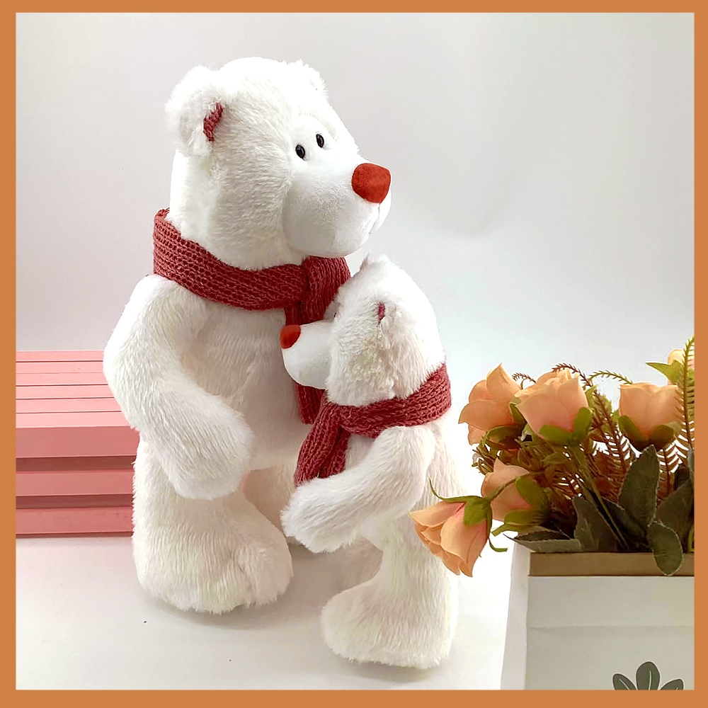 27/40CM High Quality Red Teddy Bear With Scarf Stuffed Animals Bear Plush Toys Teddy Bear Doll Valentine'S Day Birthday Gift