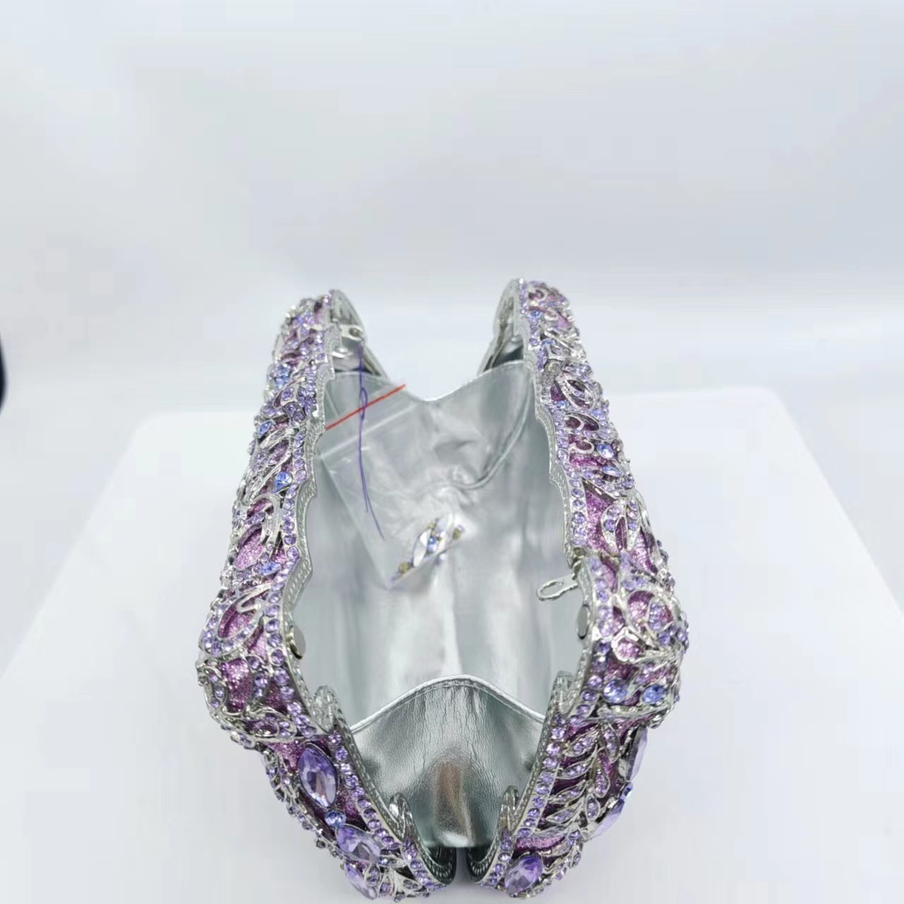 XIYUAN Gold/Purple/Silver Crystals Evening Clutch Bags Women 2024 New Rhinestone Purse Wedding Purses And Handbags Luxury Clutch