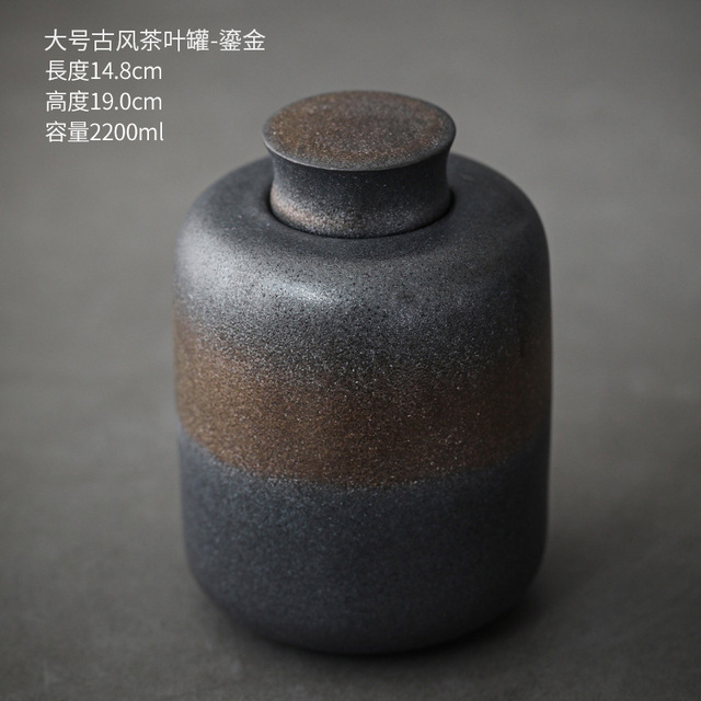 Handmade Ceramic Tea Cans Storage Jar Moisture-proof Sealing Tank Tea Box Storage Tanks Tea Container Storage Box Tea Organizer