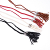 Women Simple PU Leather Belt Boho Tassel Braided Self-Tie Belt Thin Waist Rope Belt