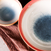 Japanese Style Customized Rice Noodle Ramen Bowls Set Colored Glaze Serving Bowls Ceramic Ramen Noodle Bowl Set