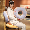 45/70cm Kawaii Plush Donut Pillow Cartoon Simulation Food Plush Toy Doll Chair Sofa Cushion Floor Mat Gift for Lovers Kids
