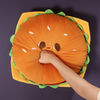 Funny Toast Bread Plush Pillow Cartoon Hamburger Stuffed Plushies Cushion Soft Decorative Pillows for Baby Girls Home Sofa Car