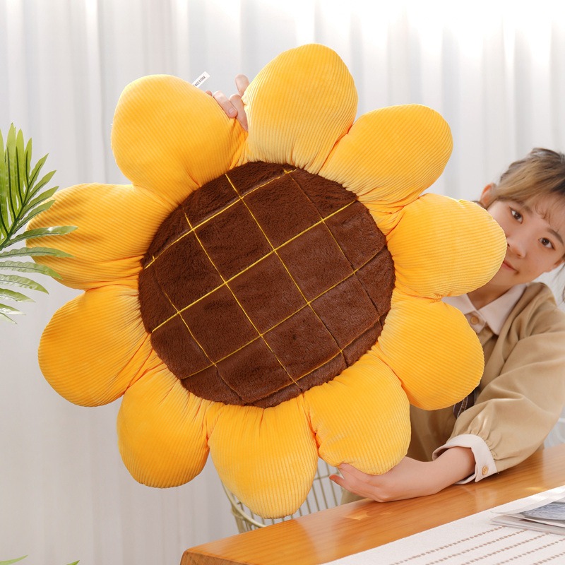 Flower Sunflower Pillow, Cushion, Plush Toys, Learning Car Backrest, Cushion, Photo Props, Birthday Gift