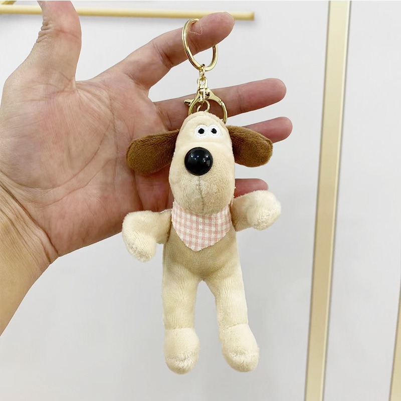 Cartoon Plush Key Pendant Cute Dog Plush Pendant Plush Toy Keychain Girl Gift Cartoon Doll Doll Grab Machine Doll Key Pendant
