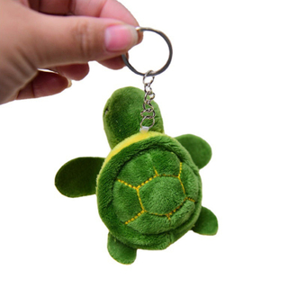 8cm Cute Cartoon Mini Turtle Doll Keychain Pendant Girl Woman Bag Doll Plush Toy Key Ring Jewelry Small Gift