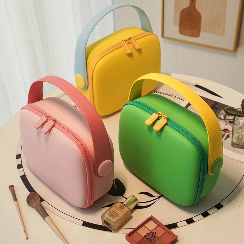Women's Makeup Bag Dopamine Advanced Portable Multifunctional Large Capacity Waterproof Travel Cosmetics Hard Shell Bag