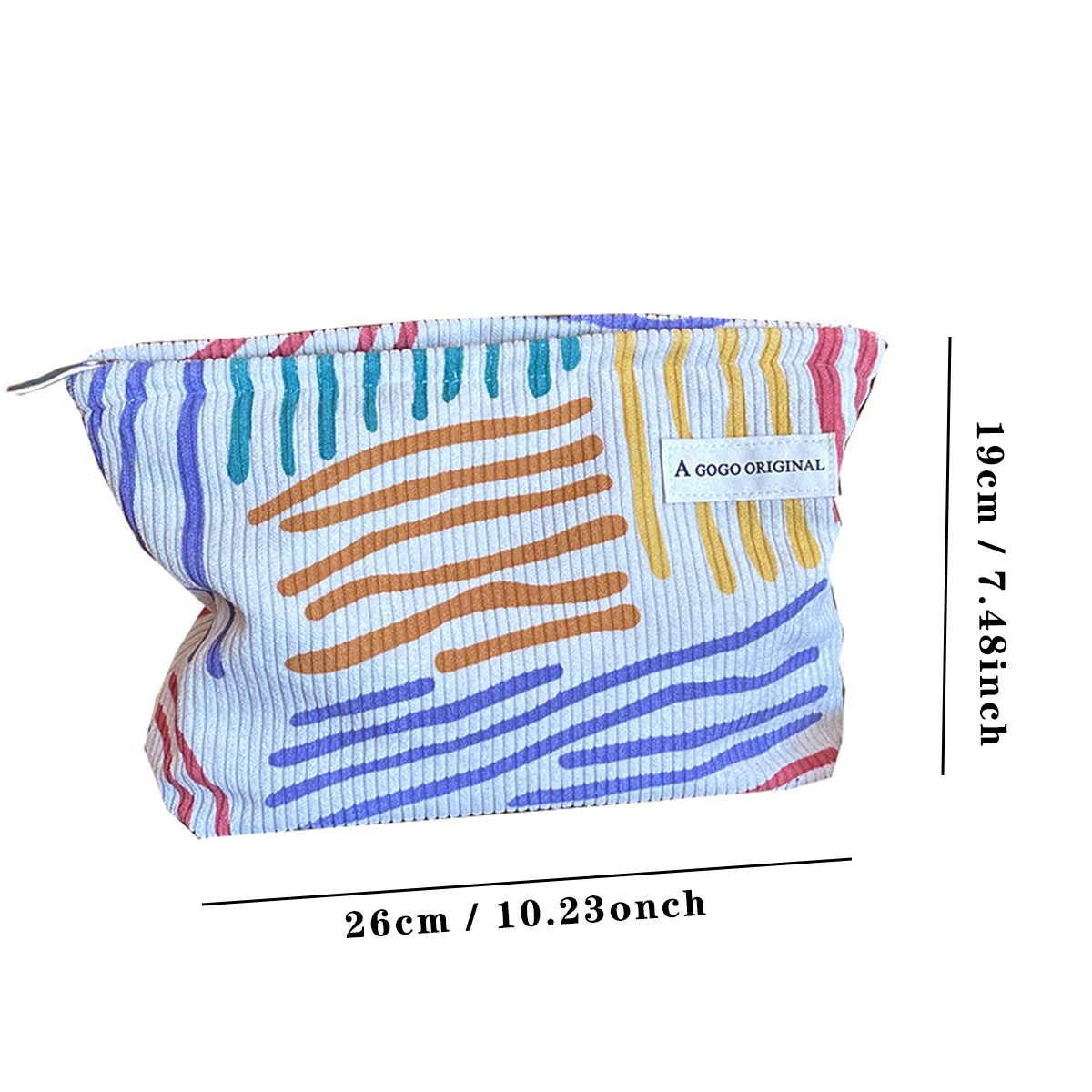  Corduroy Women Cosmetic Bag Large Capacity Makeup Storage Bag Travel Portable Organizer Zipper Wash Bag