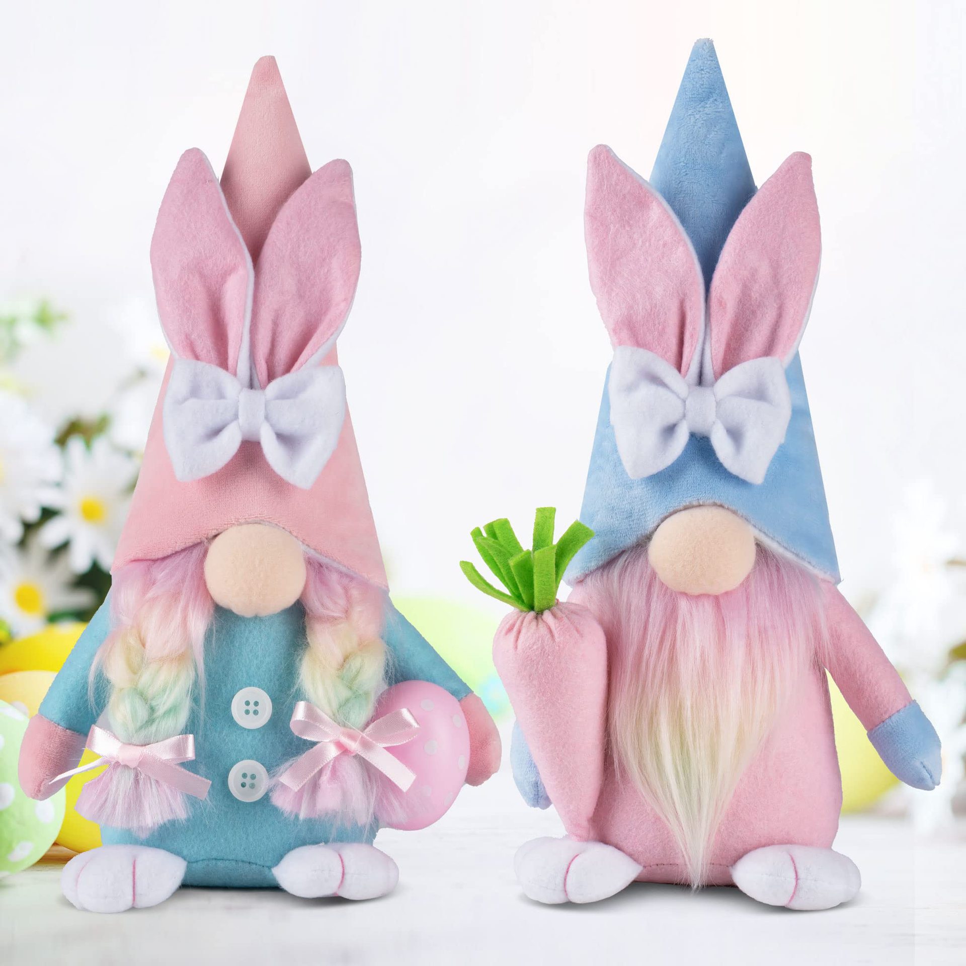 New Easter Bunny Faceless Doll Carrot Easter Egg Decoration Party Atmosphere Decoration