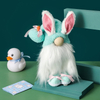 New Easter Long Eared Rabbit Standing Faceless Doll Doll Dwarf Showcase Home Decor