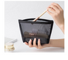 1pcs Transparent Mesh Zipper Cosmetic Bag Women Necessary Organizer Fashion Small Large Black Toiletry Bags Makeup Pouch Case