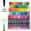 Office & School Supplies 12 Colors Dual Tip Fineliner Drawing Painting Watercolor Art Marker Brush Pens Set