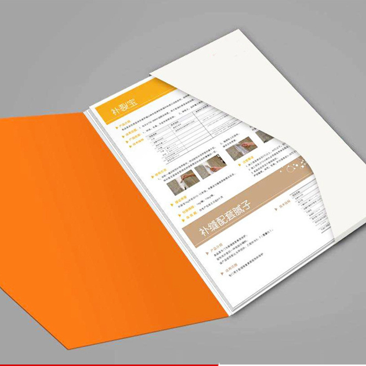 Customize Size Scratchproof Lamination Embossed Debossed Business Card Slot Paper File Document Presentation Folder