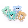 1pcs Baby Cartoon Animal Silicone Teethers Unicorn Bear Dinosaur Dog Teething Product Food Grade Rodent Necklace Accessories