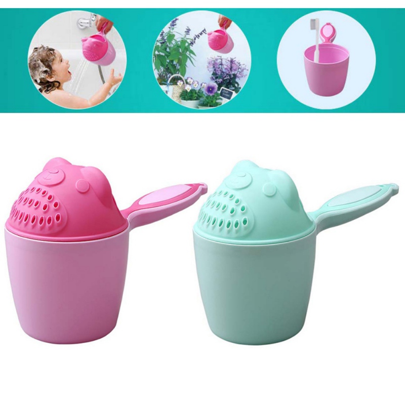 Cute Cartoon Baby Bath Caps Toddle Shampoo Cup Children Bathing Bailer Infant Shower Spoons Child Washing Hair Cup Kid Bath Tool