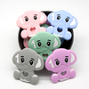 Cute-idea 1pc Elephant Teether Cartoon Animal Baby Teethers Food Grade Silicone Beads Baby Products Chewable Pacifier Toys DIY