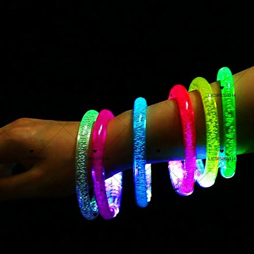 10/200Pcs Kids Adult Party Supplies LED Light Up Bracelet Toys Birthday Wedding Guest Gifts Halloween Christmas Bar Party Favors