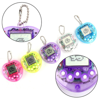 1Pcs Transparent Electronic Pets Tamagotchi 90S Nostalgic 49 Pets In One Virtual Cyber Digital Pet Toy Pixel Funny Gift Play Toy