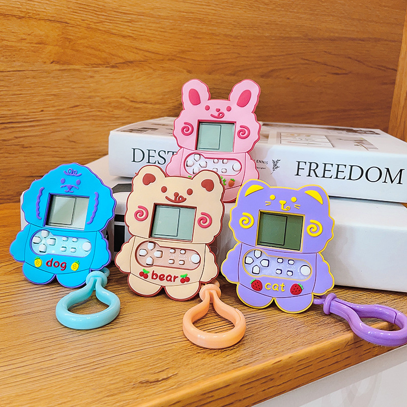 Outdoor Cartoon Game Console Casual Toy Key Ring, Cute Cartoon Bag Pendant, Game Console Key Chain For Kids Boys Girls