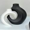 Nordic Modern Ceramic Vase Simple Design Face Ornament for Home Decor Office Or Dining Table Age-Appropriate Flower Container