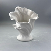 French Cream Ceramic Tabletop Vase Wabi-Sabi Ins Style Retro Art Soft Decoration for Home Living Room Matt for Flower