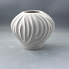 Modern Minimalist Ceramic Large Vase High-Level Macaron Flower Arrangement Grain Ball Desktop Decoration Matt Pot Ornament