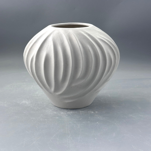 Modern Minimalist Ceramic Large Vase High-Level Macaron Flower Arrangement Grain Ball Desktop Decoration Matt Pot Ornament