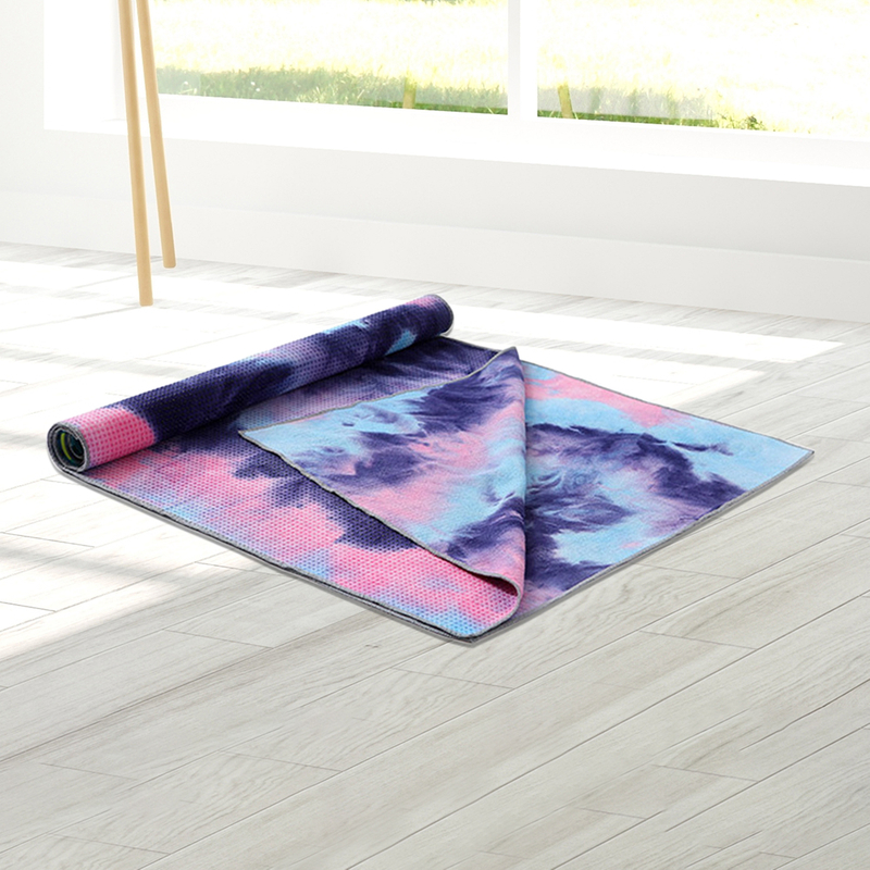 Tie-Dye Print Yoga Pilates Mat Towel Soft Blanket Fitness Exercise Pad Cover Multi-function Equipment for Exercise