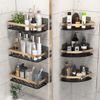Bathroom Corner Shelf without Drilling Rustproof Space Aluminum Shower Storage Rack Shampoo Holder Bathroom Accessories