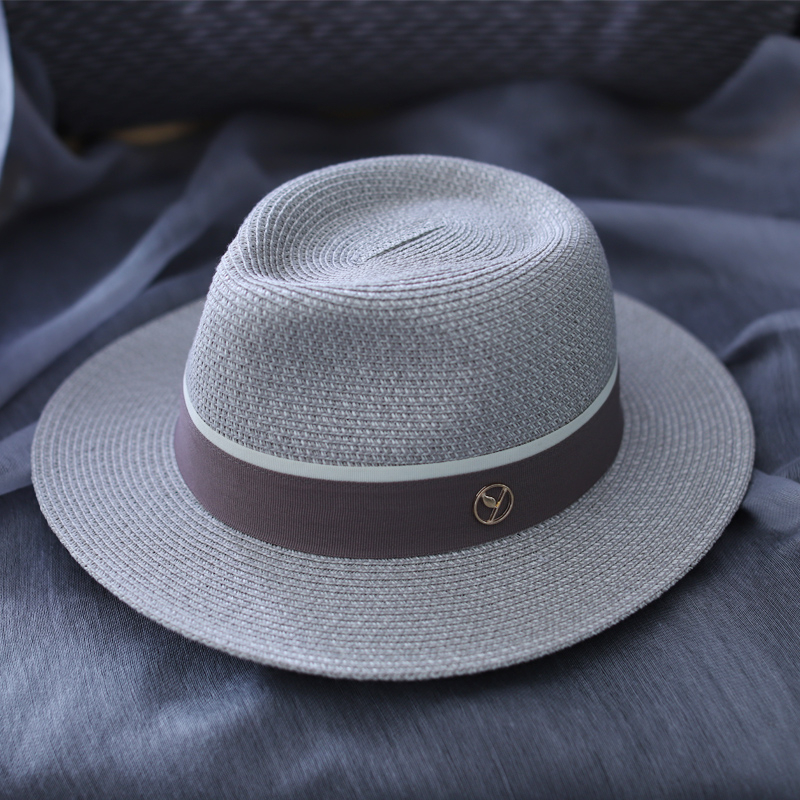 New Natural Panama Soft Shaped Straw Hat Summer Women/Men Wide Brim Beach Sun Cap UV Protection Fedora Birthday Gift