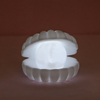 Ceramic Shell Pearl Night Light Streamer Mermaid Fairy Shell Night Lamp for Bedside Home Decoration Xmas Gift