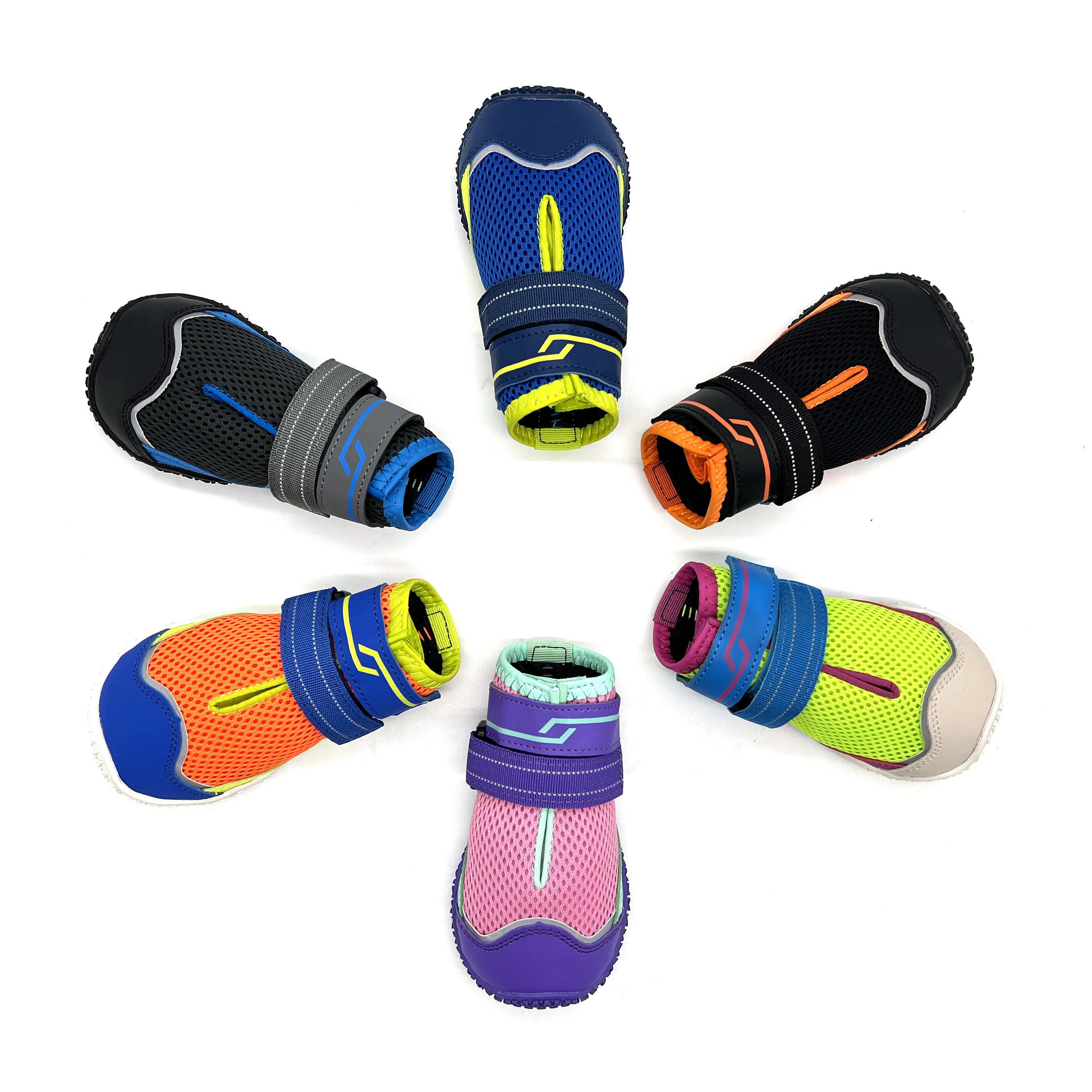 Pet Dog Shoes Boots Sports Mountain Wearable Pets PVC Soles Waterproof Reflective Dog Shoes For Small Medium Large Dog