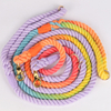 Wholesale Colorful Tie Dye Ombr Heavy Duty Luxury Pet Slip Horse Lead Rope Custom Logo Climbing Strong Cotton Dog Leash