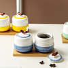 Ceramic Kitchen Seasoning Tank Salt Shaker Spice Jar Kitchen Accessories Sugar Salt Container