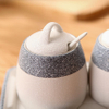 Creative Kitchen Tableware Storage Seasoning Jar Set Simple Bottle Set Ceramic Seasoning Tank Salt Shaker Bottle