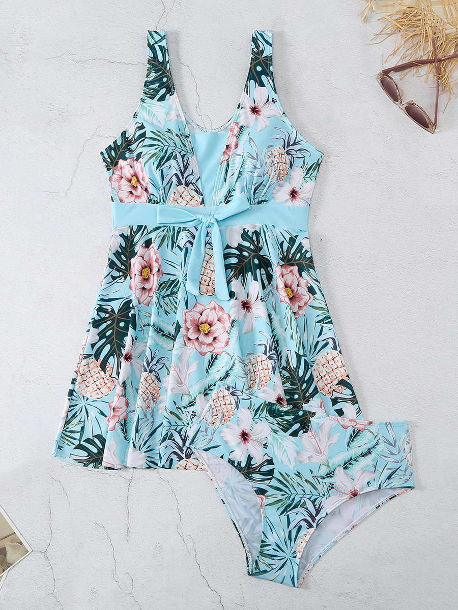  Floral Tankini Set 2 Piece Women Swimsuit Sexy High Waist Swimwear Female Bathers Bathing Swimming Suit Summer Beachwear