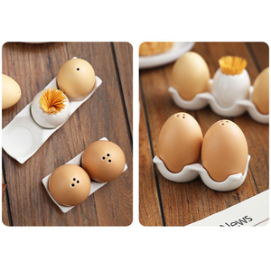 Ceramic Salt And Pepper Shakers Farmhouse Ceramic Salt And Pepper Shaker Set Mini Brown Egg Shaped Shakers Unique Kitchen And